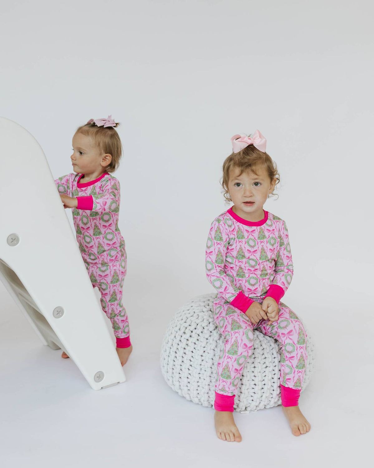 Pink Christmas Pajama Set