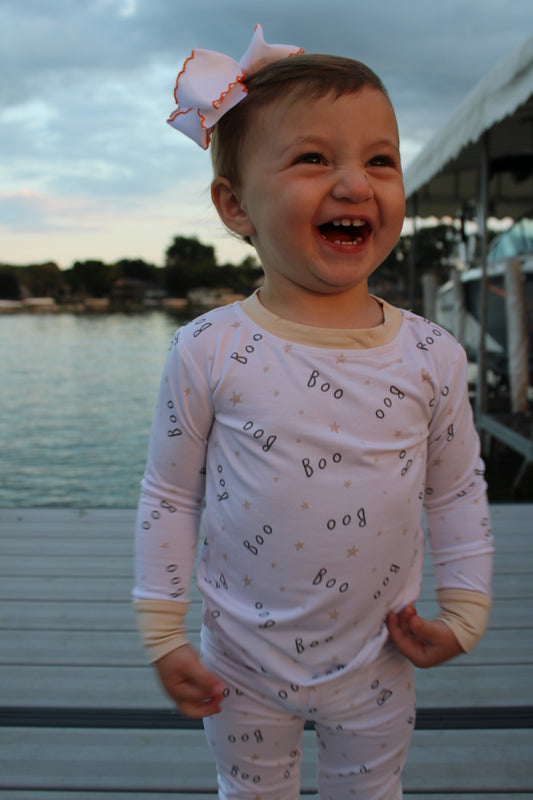 Halloween Boo Pajama set
