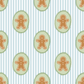 Gingerbread Blue and Green Pajamas
