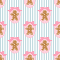 Gingerbread Blue and Pink Pajamas