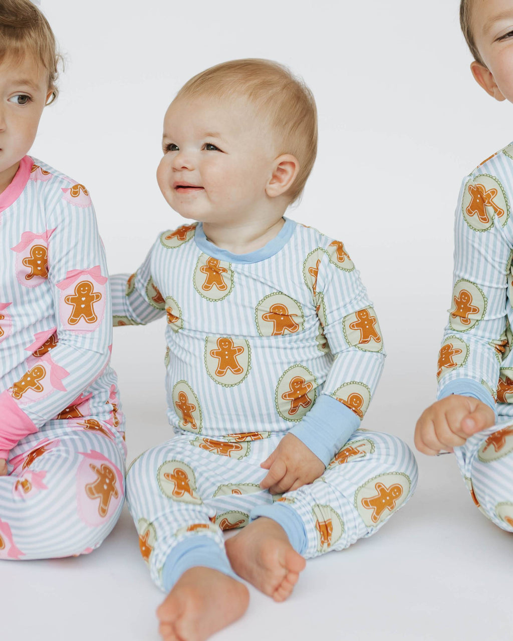 Gingerbread Blue and Green Pajamas