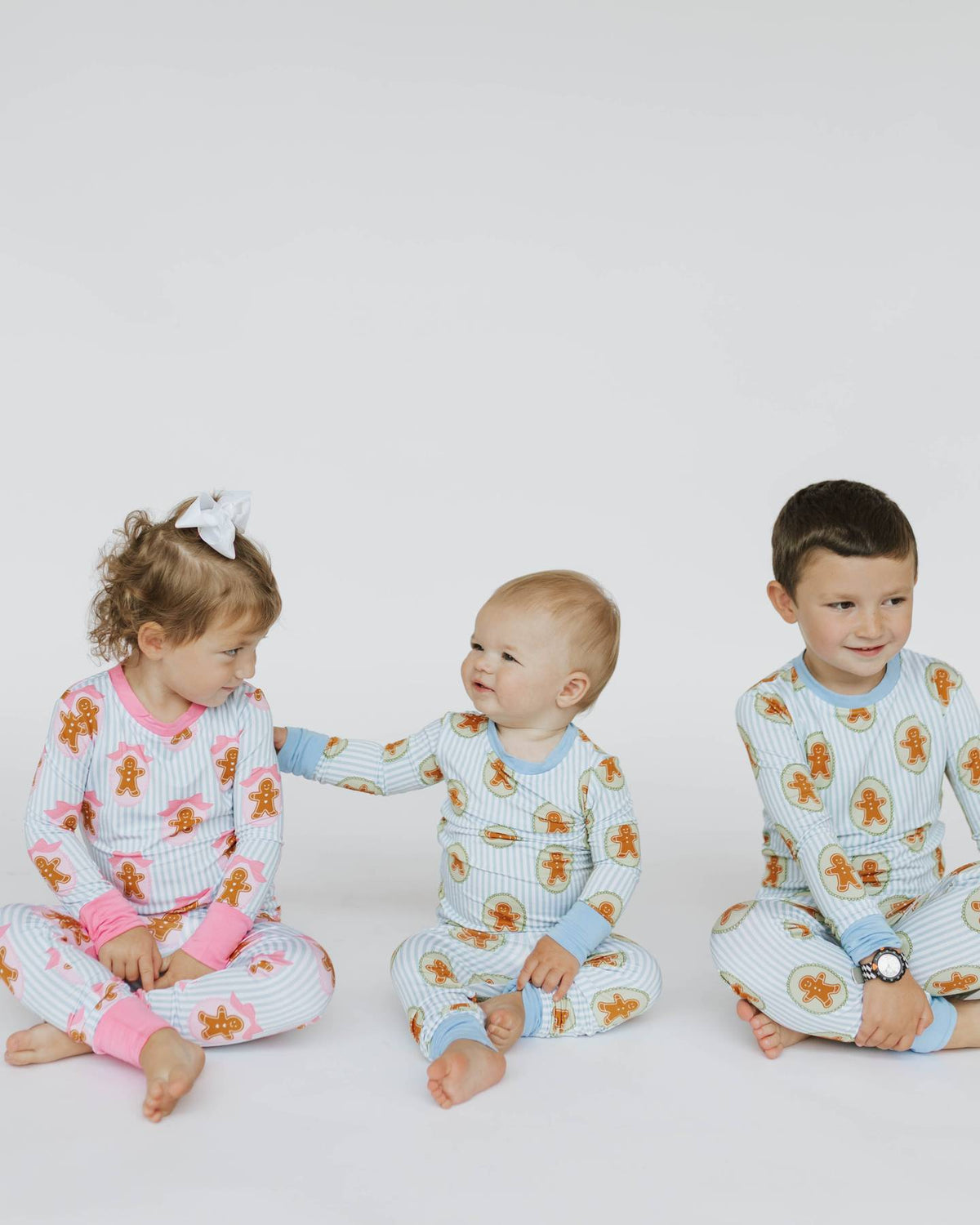 Gingerbread Blue and Green Pajamas