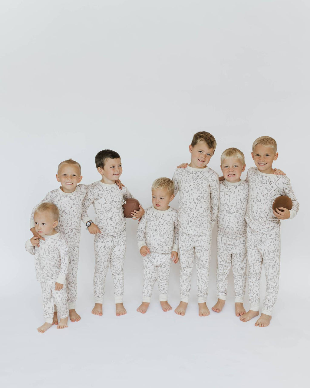 Blue 42 Football Pajamas