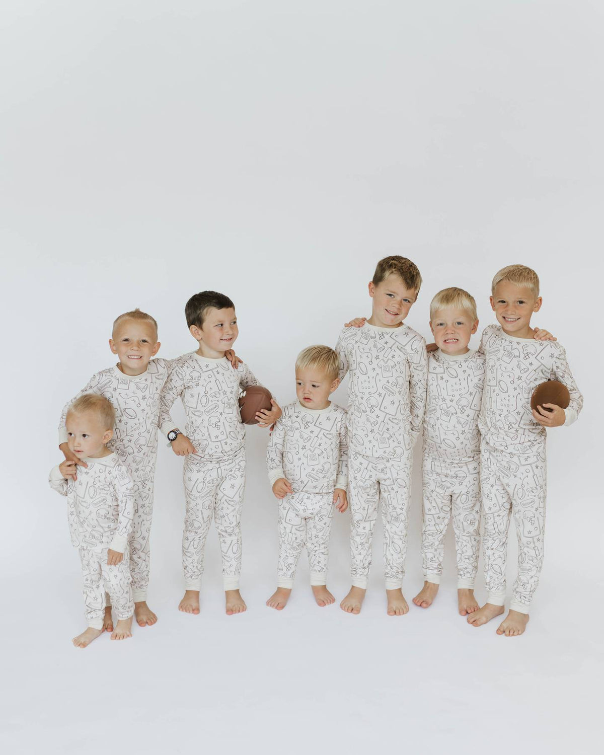 Blue 42 Football Pajamas